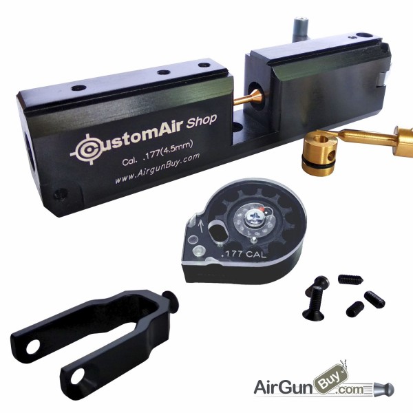 Custom Solid Brass Ambidextrous Breech For Crosman 1377, 2240, And More – Made In USA By ALCHEMY